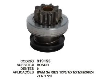 [919155] 919155 BENDIX TOYOTA COROLLA ZEN 1720