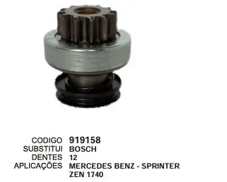 [919158] 919158 BENDIX MERCEDES BENZ ZEN 1740