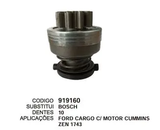 [919160] 919160 BENDIX FORD CARGO ZEN 1743