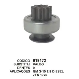 [919172] 919172 BENDIX GM S10 ZEN 1776