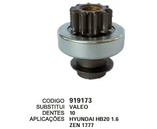 [919173] 919173 BENDIX HYUNDAI HB20 ZEN 1777