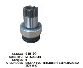 [919190] 919190 BENDIX NISSAN H20 MITSUBISHI ZEN 1592
