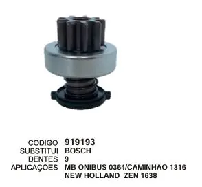 [919193] 919193 BENDIX MB ONIBUS NEW HOLLAND ZEN 1638