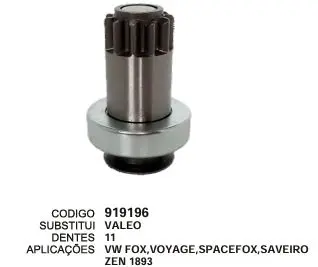[919196] 919196 BENDIX VW FOX VOYAGE SPACEFOX SAVEIRO ZEN 1893