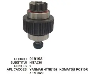[919198] 919198 BENDIX YANMAR ZEN 2029