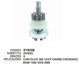 [919208] 919208 BENDIX CHRYSLER 300 JEEP GRAND CHEROKER ZEN 2068
