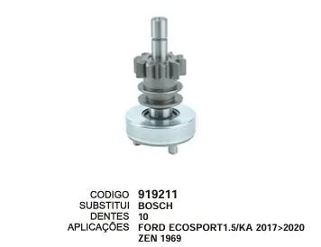 [919211] 919211 BENDIX FORD ECOSPORT KA ZEN 1969