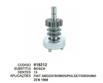 [919212] 919212 BENDIX FIAT ARGO CRONOS PULSE TORO UNO ZEN 1968