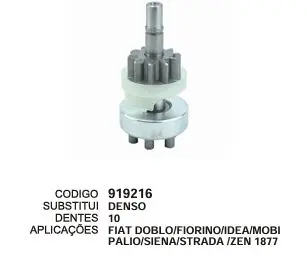 [919216] 919216 BENDIX DOBLO,FIORINO,IDEA,MOBI,PALIO, STRADA ZEN 1877