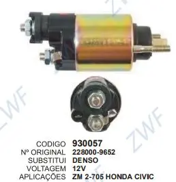 [930057] 930057 AUT. HONDA CIVIC 12V  ZM 2-705