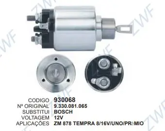 930068 AUT. TEMPRA,UNO,PREMIO ZM 878