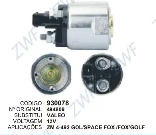 930078 AUT. GOL,SPACE FOX,FOX,GOLF 12V  ZM 4-492