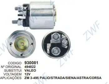 930081 AUT PALIO/STRADA/SIENA 1.0/1.3/1.5 12V ZM 3-495
