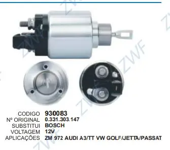 [930083] 930083 AUT.AUDI A3,VW 12V   ZM 972