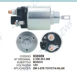 930089 AUT TOYOTA HILUX 12V  ZM 3-978