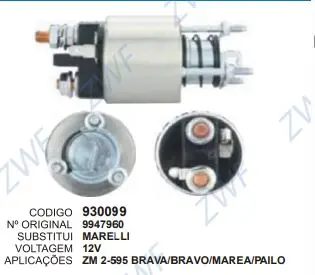 [930099] 930099 AUT. BRAVA/BRAVO/MAREA/PALIO ZM 2-595