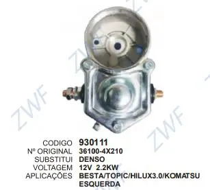 [930111] 930111 RELE DE PART.BESTA,HILUX 12V C/ MANC
