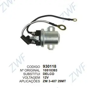 [930118] 930118 RELE AUXIL. DELCO 29MT 12V ZM 3-407