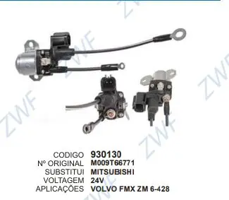 [930130] 930130  RELE AUXILIAR VOLVO FMX MITISUBISHI 24V 6-428
