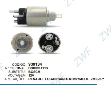 930134 AUT. RENAULT LOGAN PEUGEOT ZM 6-271