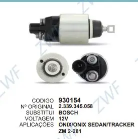 930154 AUT. ONIX,SEDAN,TRACKER 12V ZM 2-281