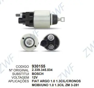 930155 AUT. ARGO,MOBI,UNO,CRONOS ZM 3-281