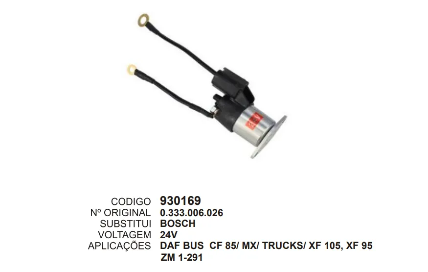 930169 RELE AUXILIAR TRUCKS 24V ZM 1-291