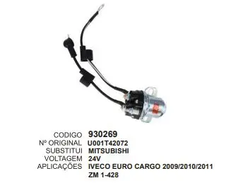 930269 RELE AUXILIAR IVECO,EURO,CARGO ZM 1-428