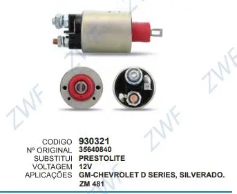[930321] 930321 AUT. GM, CHEVROLET D SERIES ZM 481
