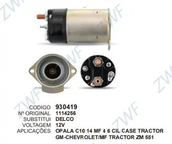 930419 AUT. OPALA C10 MF TRACTOR ZM 551