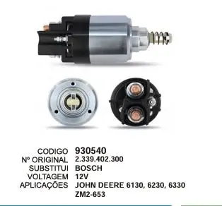 930540 AUT. JOHN DEERE 6130/6230/6330 12V ZM 2-653