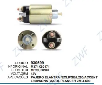 930599 AUT. ELANTRA,ACCENT SONATA ZM 4-699