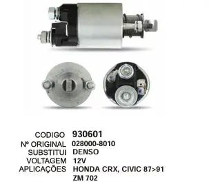 930601 AUT. HONDA CRX, CIVIC 87>91 ZM 702