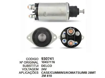 [930741] 930741 AUT. 28MT 24V CASE,CUMMINS,KOMATSU ZM 810