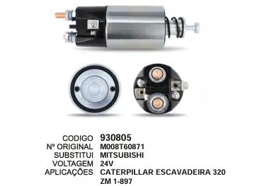 930805 AUT. CATERPILLAR 320B, 320C 24V ZM 1-897