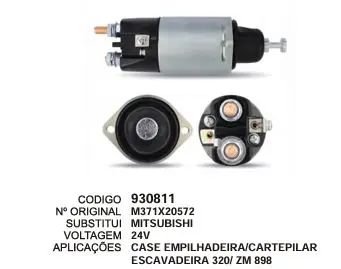 [930811] 930811 AUT. EMPILHADEIRA, CATERPILLAR ESCAVADEIRA ZM 898