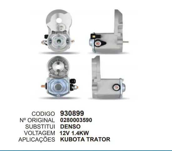 [930899] 930899 RELE AUX. KUBOTA TRATOR DENSO