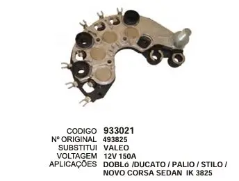 933021 /  IK 3825 PLACA DOBLO, DUCATO