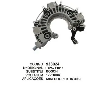 933024 / IK 3035 PLACA MINI COOPER