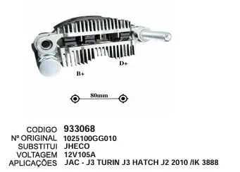 [933068] 933068 / IK 3888 PLACA JAC, TURIN