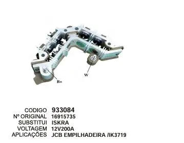 [933084] 933084/ IK 3719 PLACA JB EMPILHADEIRA ISKRA