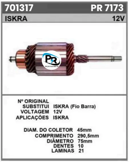 [PR 7173] PR 7173 IND.ISKRA (FIO BARRA) 12V 10D