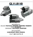 GL 11.8110 MOTOR DE PARTIDA CELTA, MONTANA, PRISMA 12V 9D
