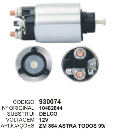 [930074] 930074 AUT. ASTRA 99 12V ZM 864