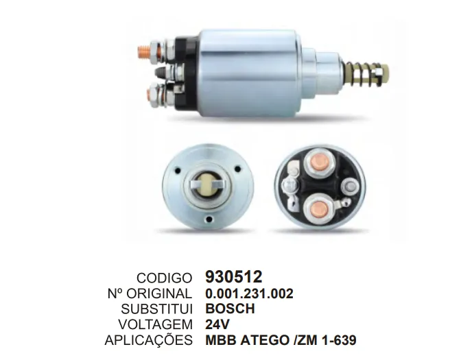 [930512] 930512 AUT. MBB, ATEGO, BOSCH ZM 1-639
