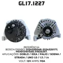 17.1227 ALTERNADOR PALIO, STRADA, 12V 90A DENSO