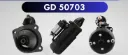 GD 50703 MOTOR DE PARTIDA JF, AGRALE, CAMINHÃO, VALMET TRATOR 12V 9D BOSCH