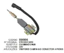 930905 AUT. VW, FORD CAMINHAO CONECTOR 4 PIONS 24V MOTOR CUMMINS / MWM