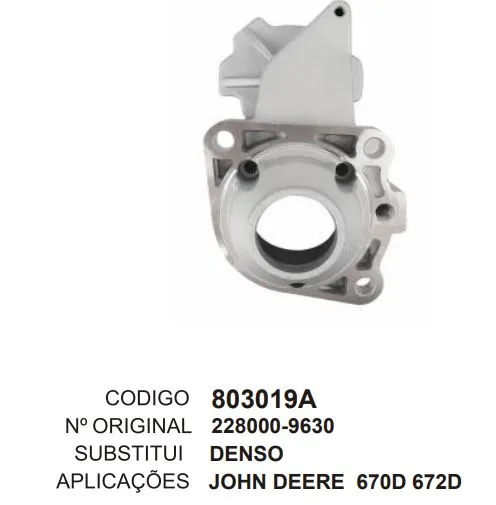 [803019-A] 803019-A MANCAL DIANTEIRO JOHN DEERE 670D 672D DENSO