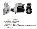 801241 MOTOR DE PARTIDA  M-BENZ C180, C230 1.8L KOMPRESSOR 12V 9D BOSCH